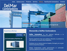 Tablet Screenshot of delmarcontenedores.com